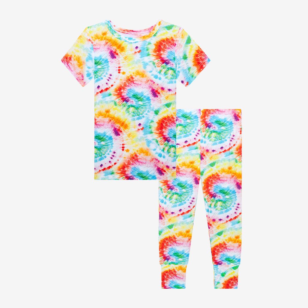 Posh Peanut Pajama Set Totally Tie Dye Casp Baby Mommy Me