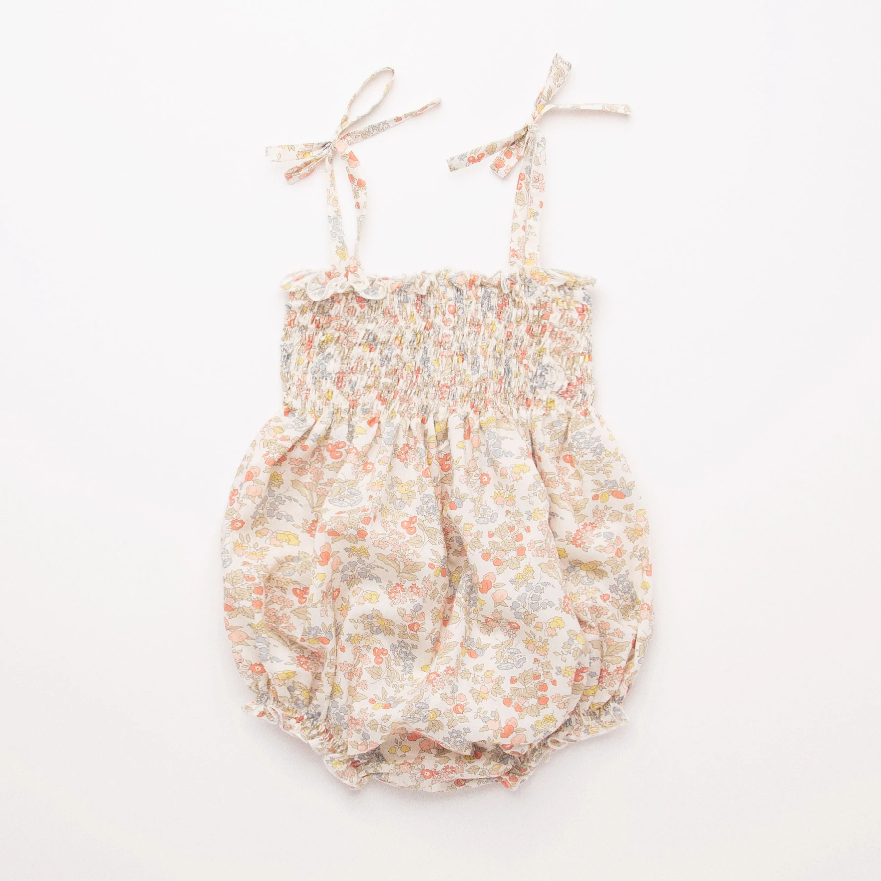 Nellie Quats Dominos Romper - Nancy Ann Liberty Print