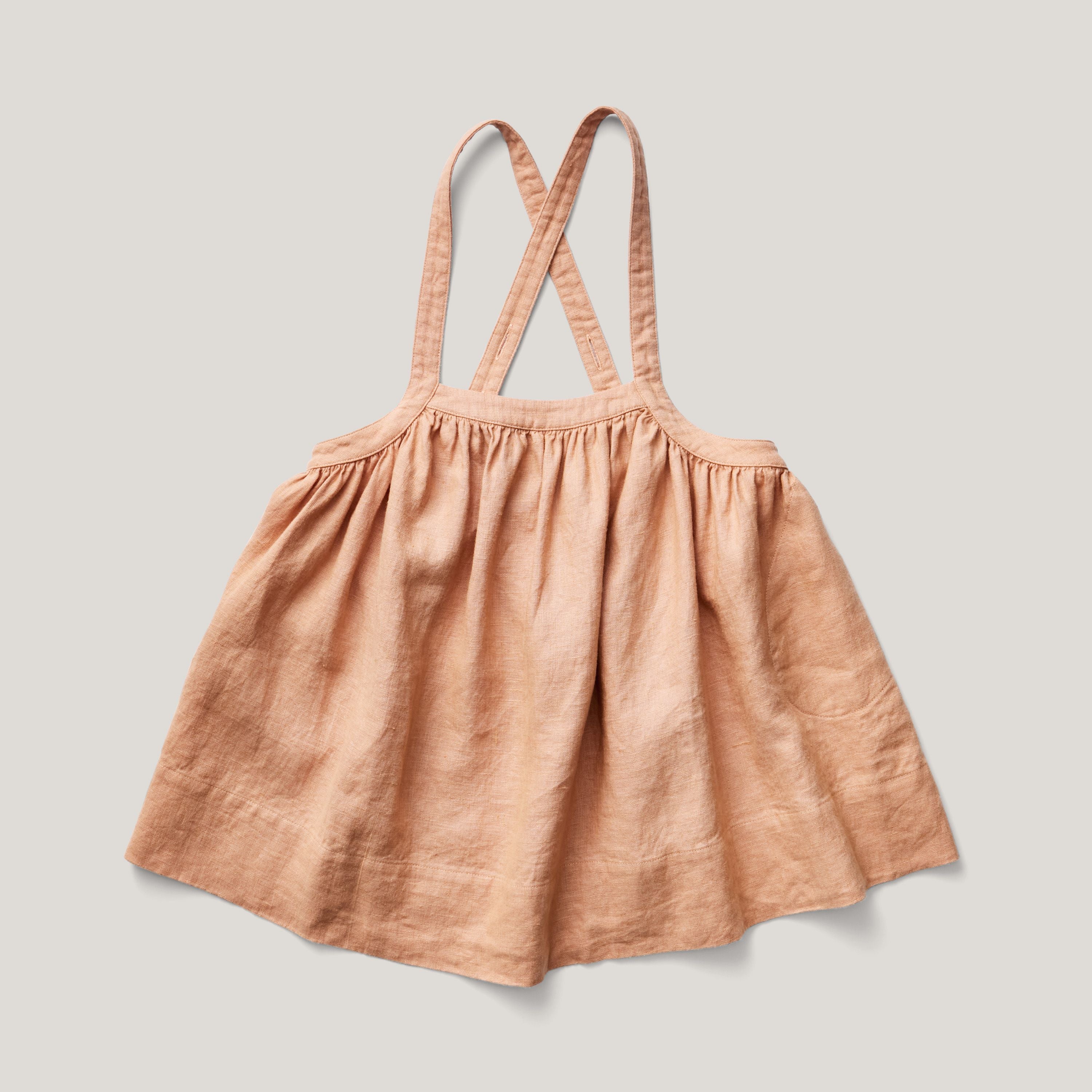 Soor Ploom Eloise Pinafore - Fenugreek – Casp Baby Mommy & Me Boutique