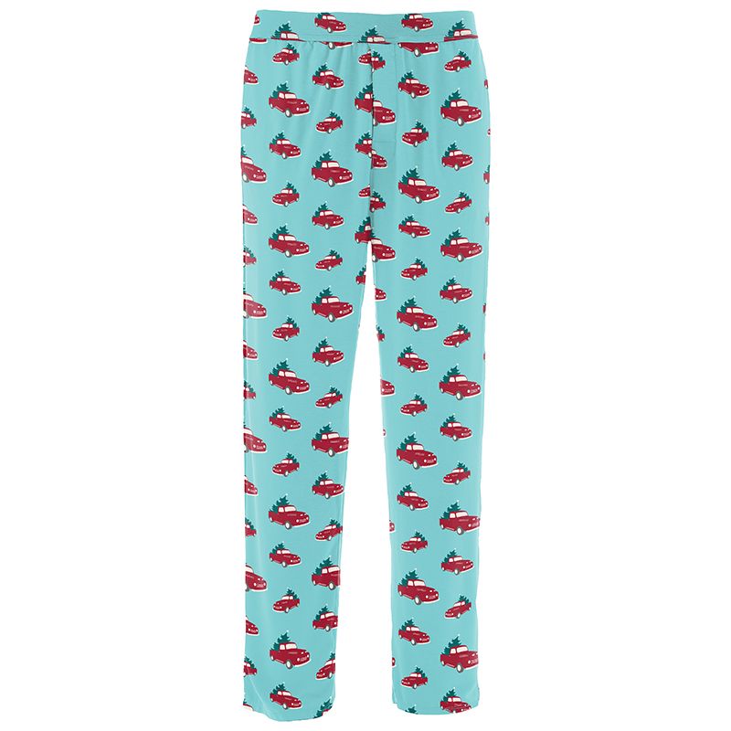 Kickee Pants Men s Pajama Pants Iceberg Trucks and Trees