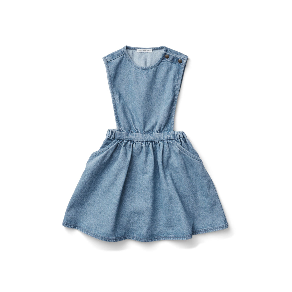 Soor Ploom Tippi Pinafore - Light Denim – Casp Baby Mommy & Me