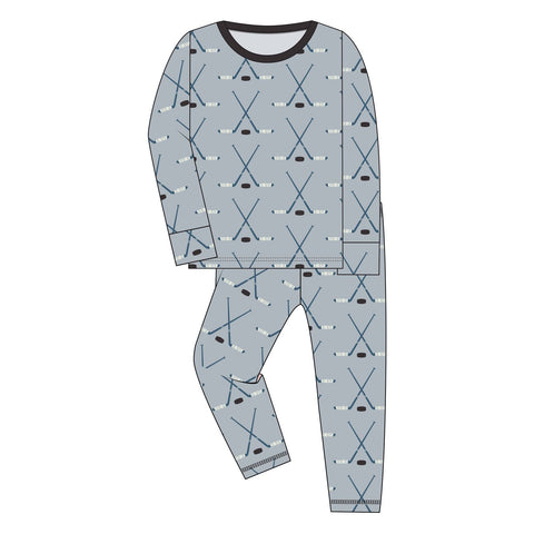 Kickee Pants Long Sleeve Pajama Set Twilight Tiny Whale – Kids on King